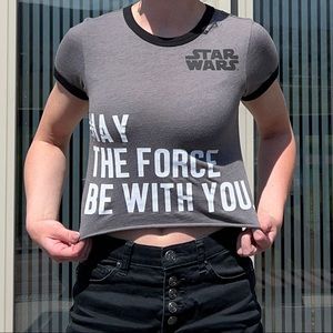 “May the Force Be With You” STAR WARS crop top | Women’s small